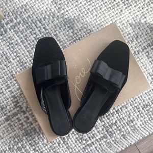 Joie Black Velvet Flats Size 6/36 with original box